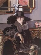 Francis Campbell Boileau Cadell Lady in Black Germany oil painting artist